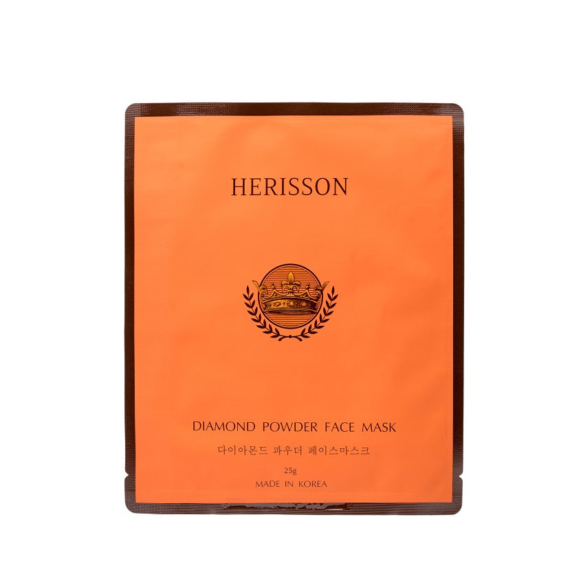 HERISSON هيريسون قناع النسيج بغبار الألماس للوجه، 1 قطعة