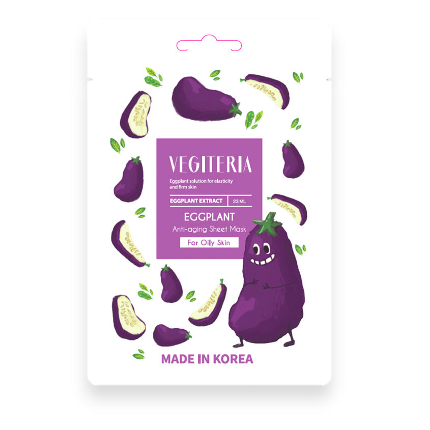 LETOILE SHEET FACE MASK EGGPLANT FOR OILY SKIN, 23 ML