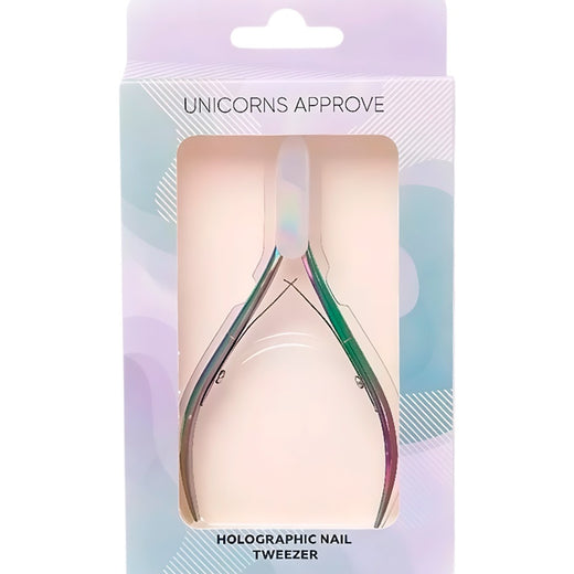 Holographic nail tweezer UNICORNS APPROVE