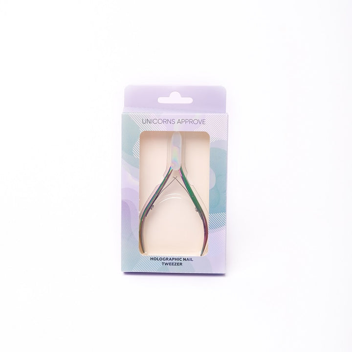 Holographic nail tweezer UNICORNS APPROVE