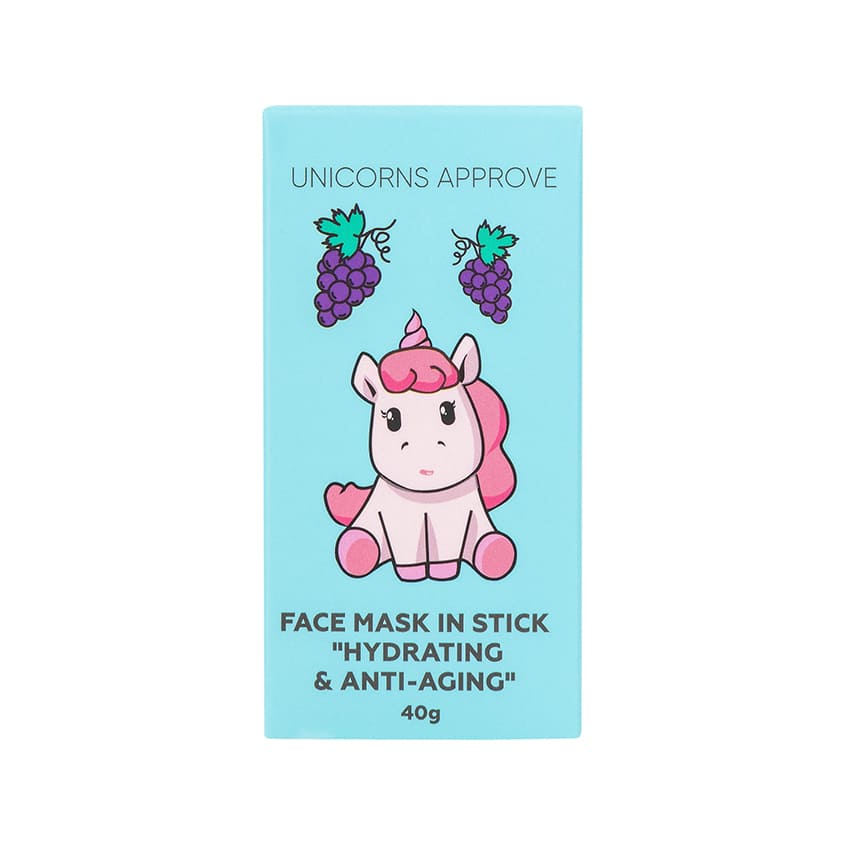 UNICORNS APPROVE يونيكورنز أبروف ماسك العصا للترطيب وشباب البشرة، 40 جرام