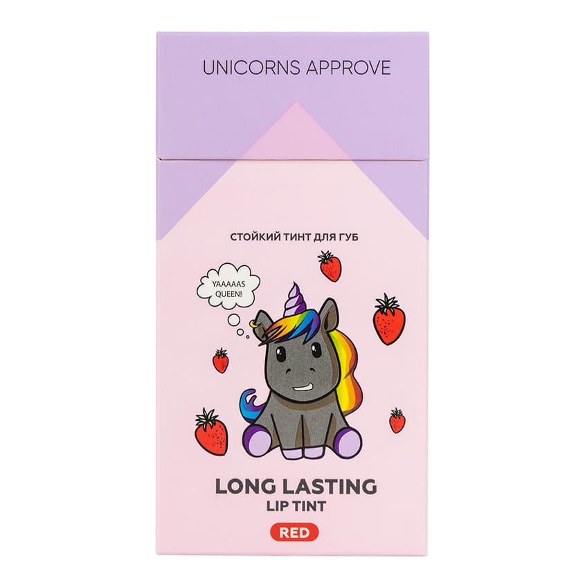 UNICORNS APPROVE يونيكورنز أبروف تينت شفاه طويل الأمد ريد، 10 قطع