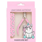 UNICORNS APPROVE GIFT MANICURE SET (tweezers, nippers, nailfile)