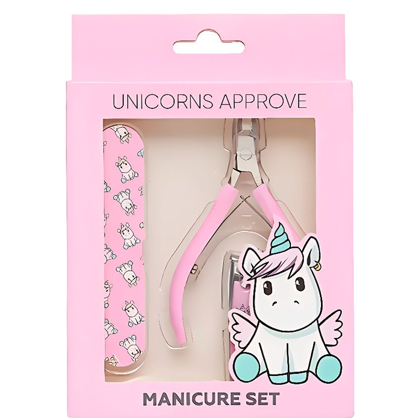 UNICORNS APPROVE GIFT MANICURE SET (tweezers, nippers, nailfile)