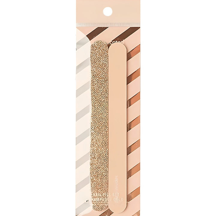 Manicure and pedicure tool kits NAIL FILE SET CHAMPAGNE GOLD 2 PCS