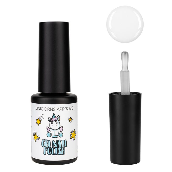 Gel nail polish 001, milk color, 6 ml