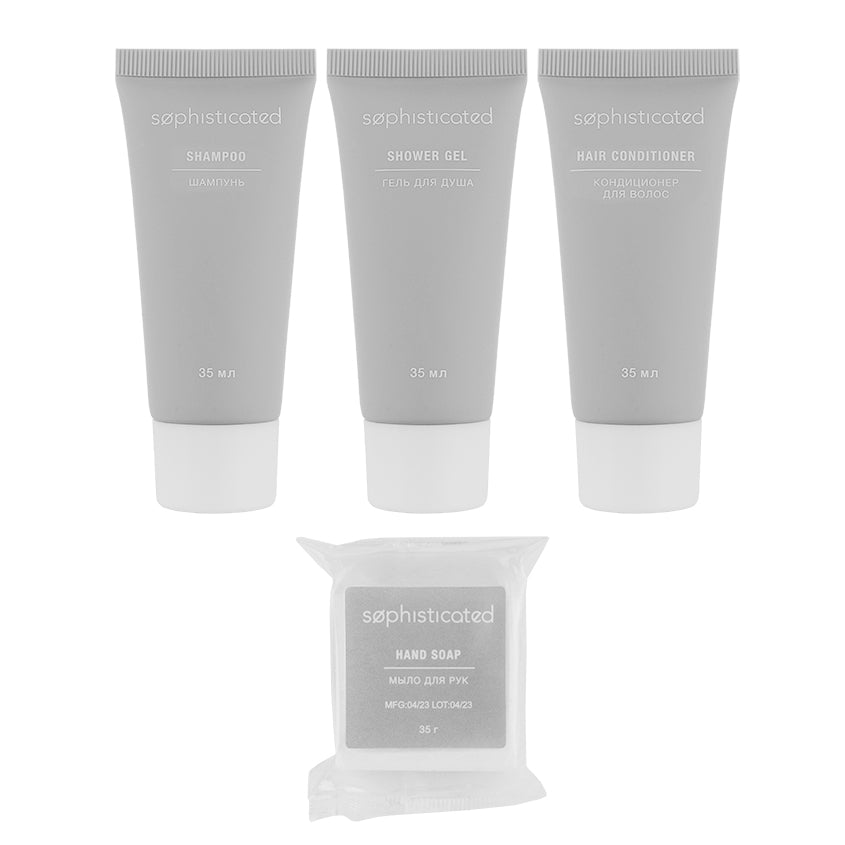 LETOILE TRAVEL SET (shower gel 35ml, shampoo 35ml, conditioner 35ml, hand soap 35g) – buy online