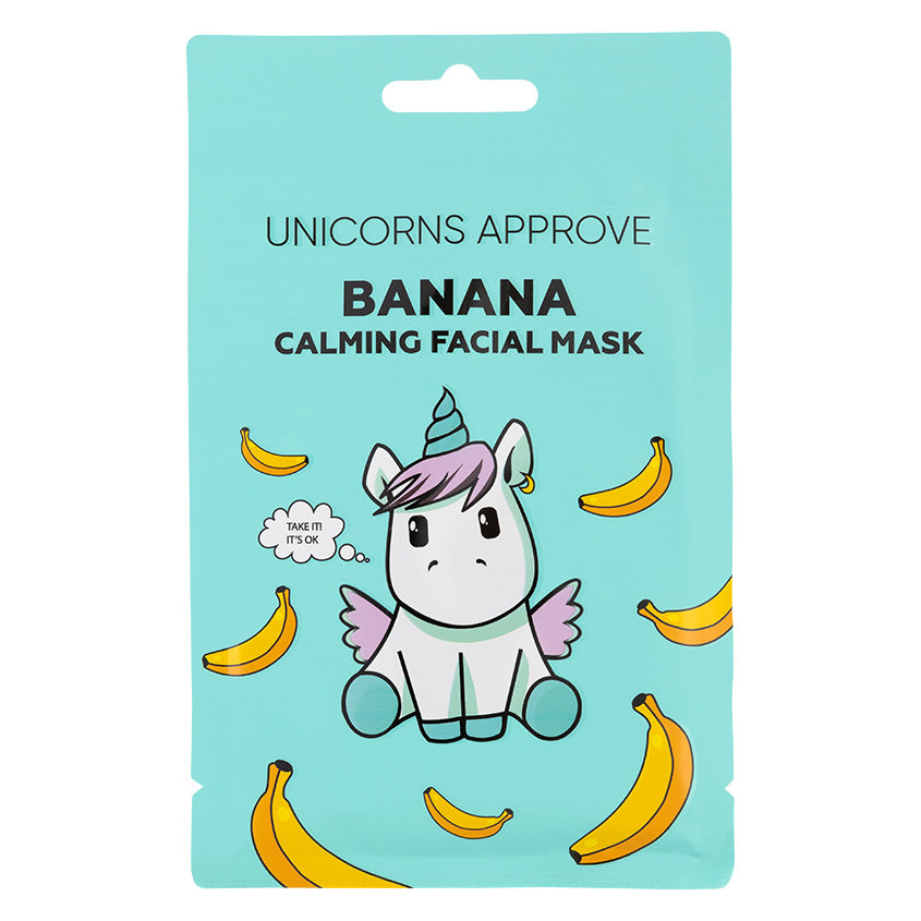 UNICORNS APPROVE قناع ورقي مهدئ بخلاصة الموز