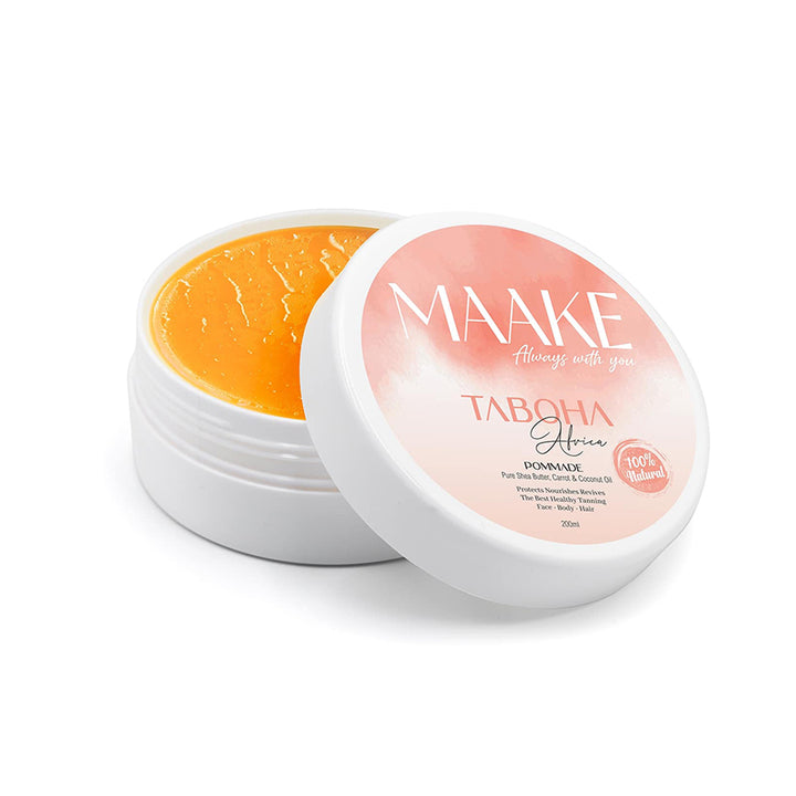 TABOHA AFRICA 3-IN-1 PURE SHEA BUTTER POMADE WITH CARROT OIL 200G