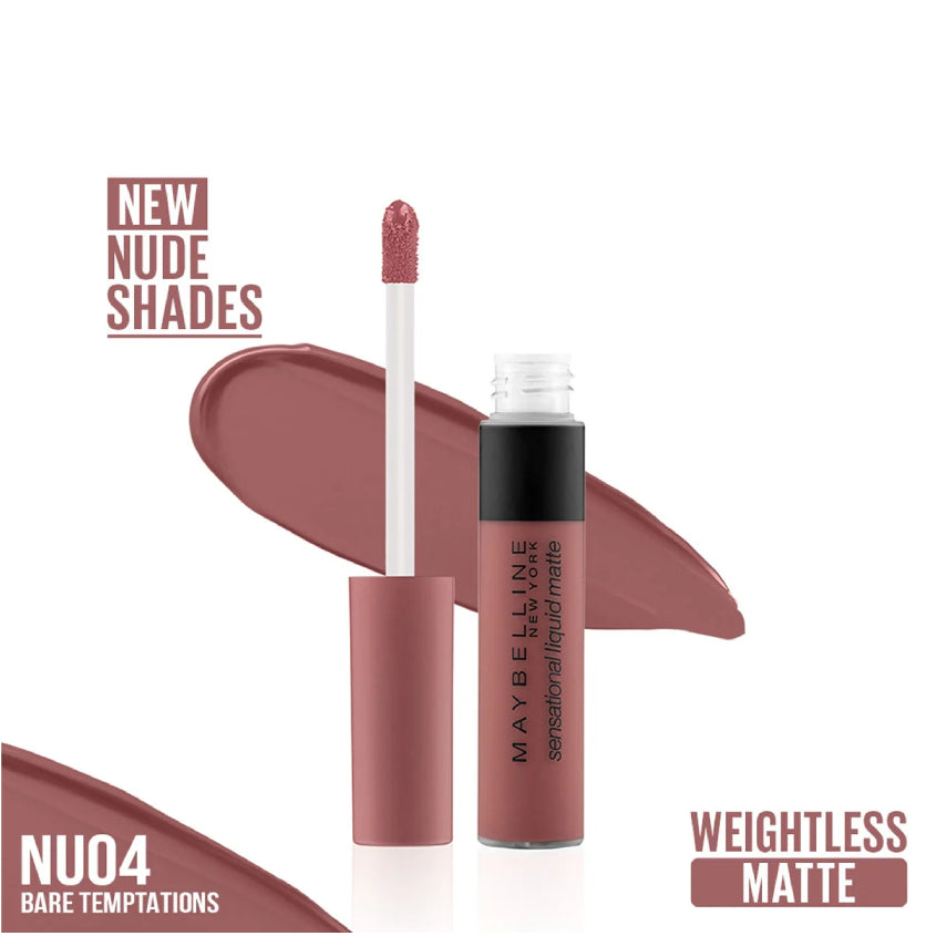 MAYBELLINE Sensational Liquid Matte Nude Lipstick