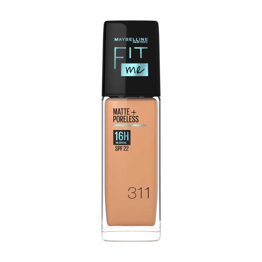 MAYBELLINE NEW YORK ميبلين نيويورك فيت مي مات أند بورليس ليكويد فاونديشن إس بي إف 22، 311، 30 مل