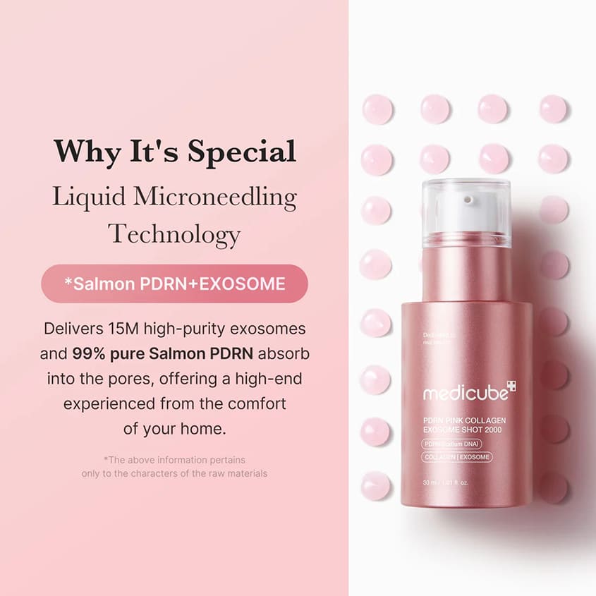 MEDICUBE PDRN PINK EXOSOME SHOT SERUM 2000, 30 ML