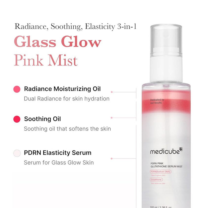 PDRN PINK GLUTATHIONE SERUM MIST, 100 ML