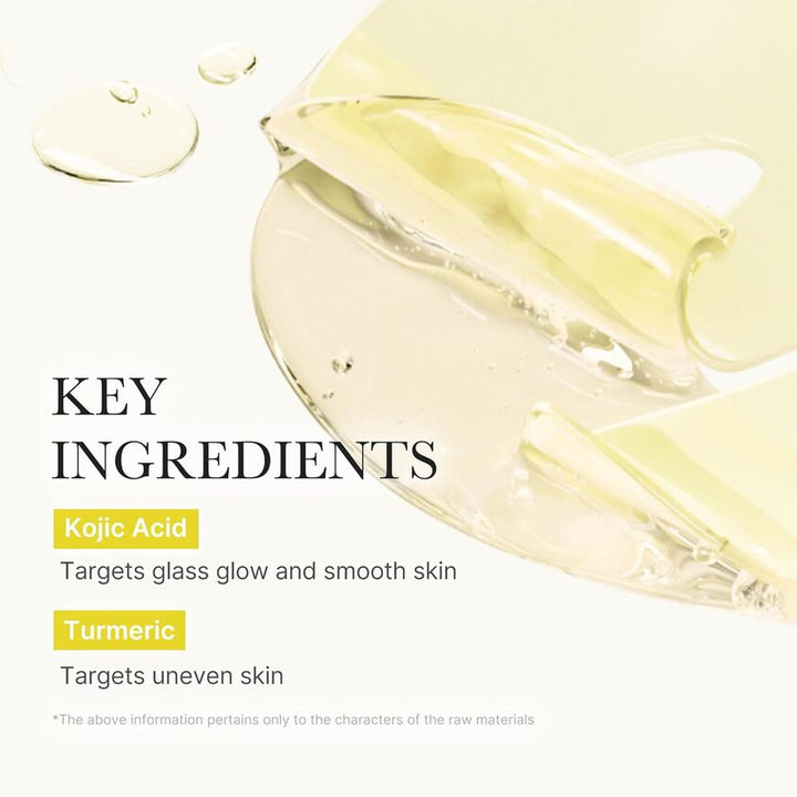 KOJIC ACID TURMERIC BRIGHTENING GEL MASK, 4 PCS