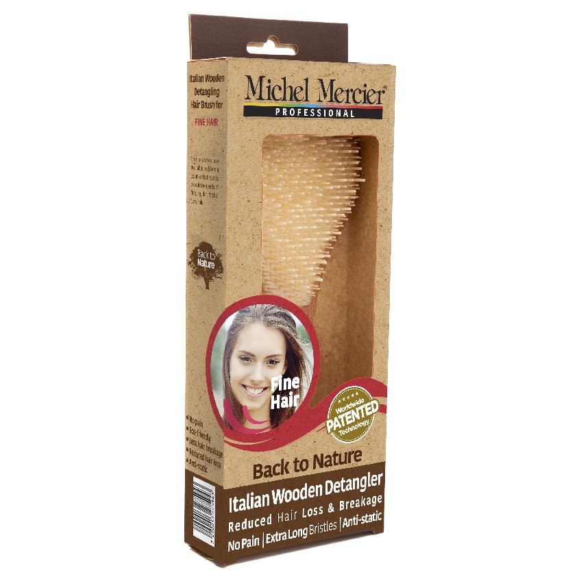 MICHEL MERCIER WOODEN BRUSH FOR FINE HAIR – photo 5