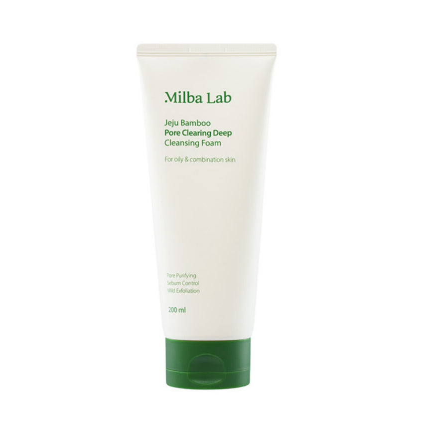 MILBA LAB JEJU BAMBOO PORE CLEARING DEEP CLEANSING FOAM, 200 ML