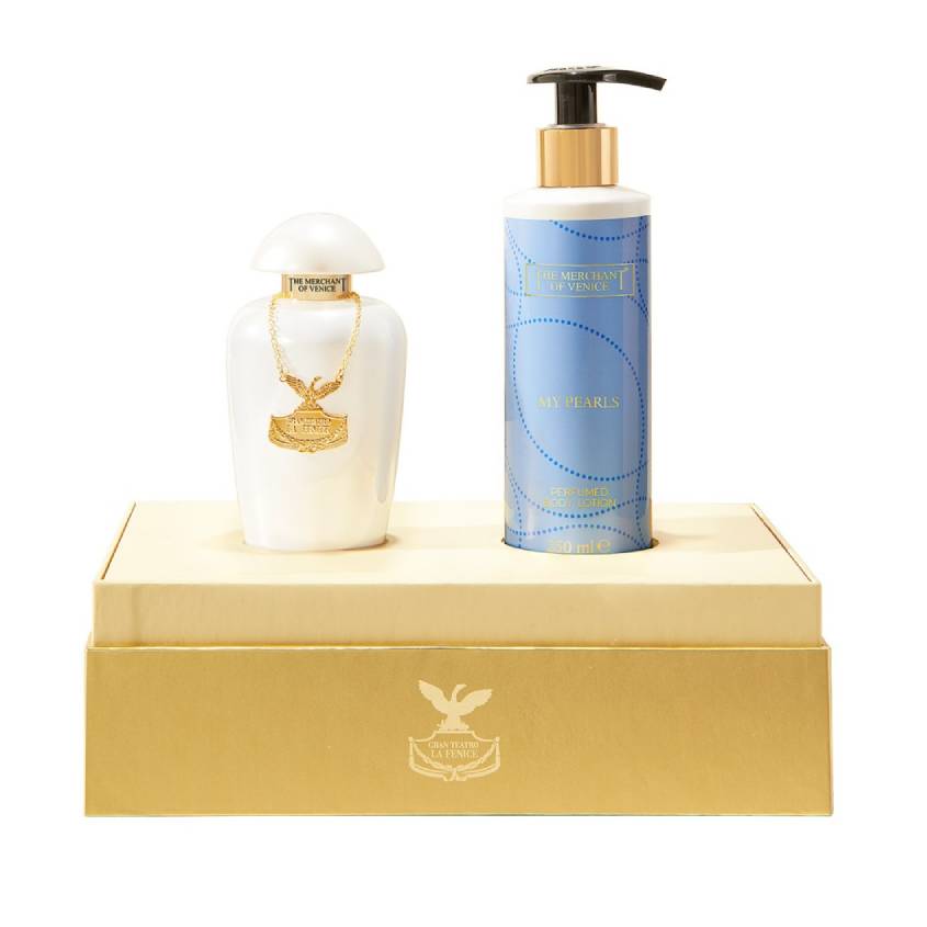 THE MERCHANT OF VENICE LA FENICE MY PEARLS SET (EDPV 100ML + B/L 250ML