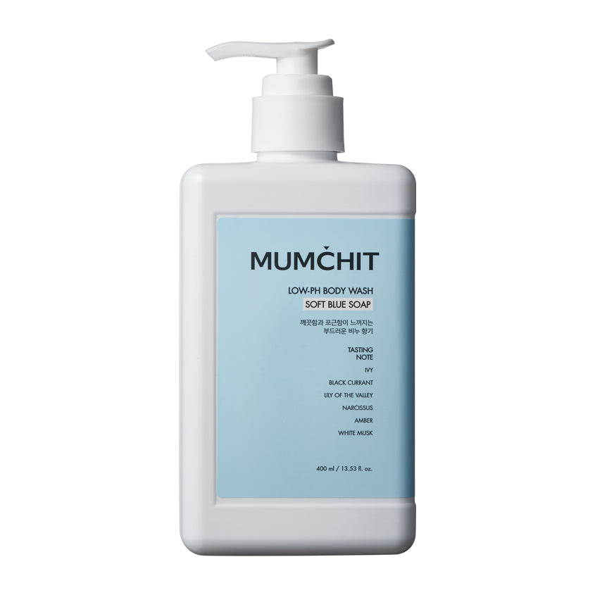 MUMCHIT LOW-PH BODY WASH SOFT BLUE SOAP 400ML