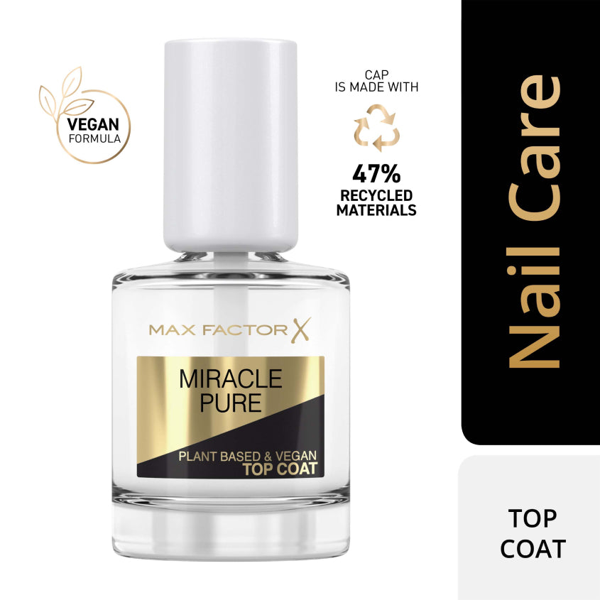 MAX FACTOR طلاء أظافر ميراكل بيور للعناية العلوية – توصيل مجاني