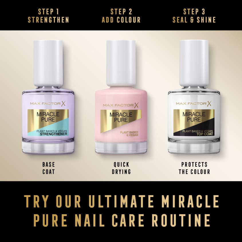 MAX FACTOR طلاء أظافر ميراكل بيور للعناية العلوية
