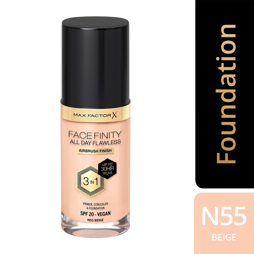 كريم أساس Facefinity All Day Flawless 3 في 1
