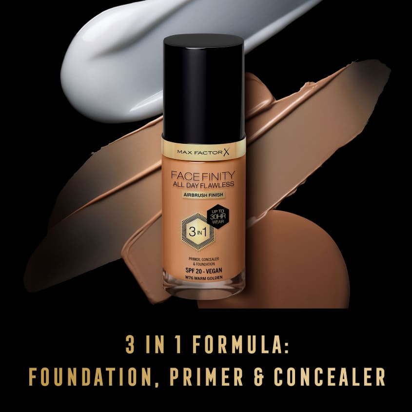 كريم أساس Facefinity All Day Flawless 3 في 1
