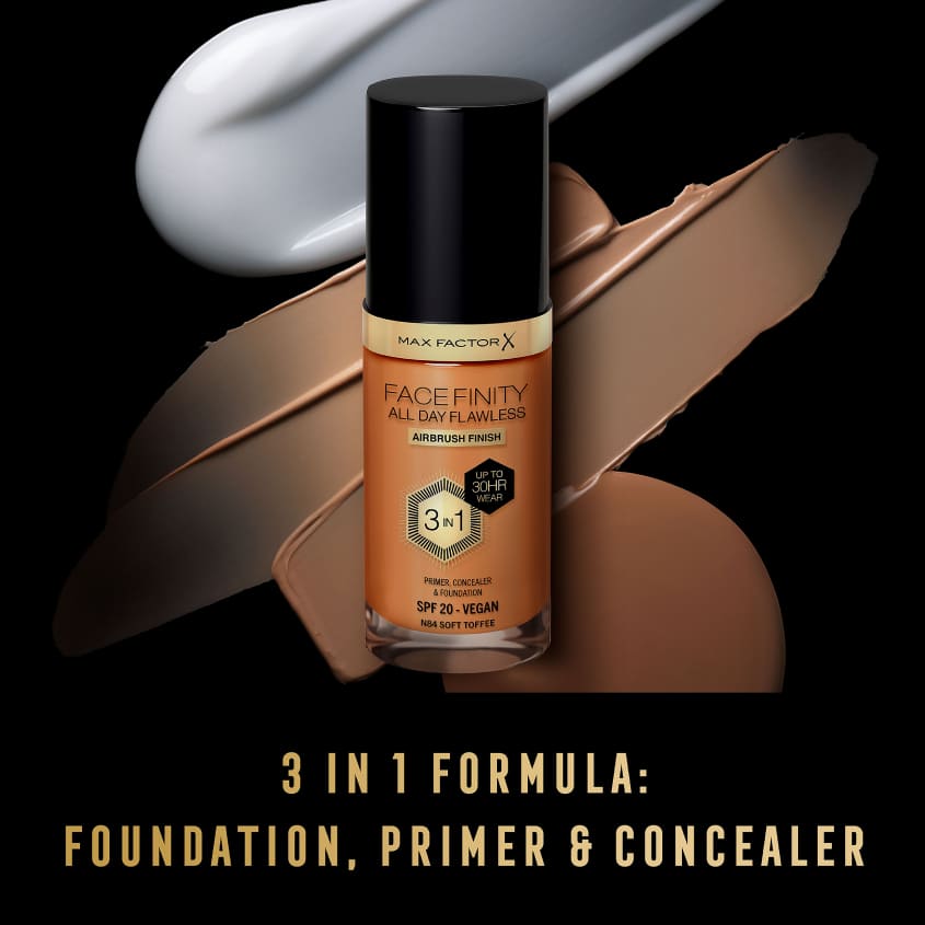 كريم أساس Facefinity All Day Flawless 3 في 1