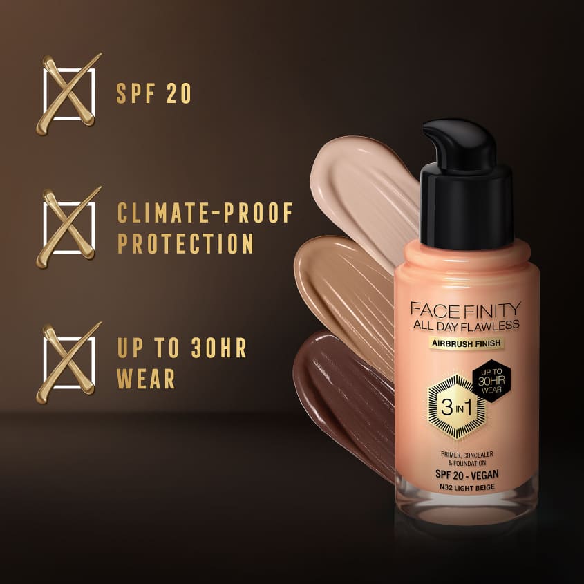 Facefinity All Day Flawless 3 in 1 Foundation