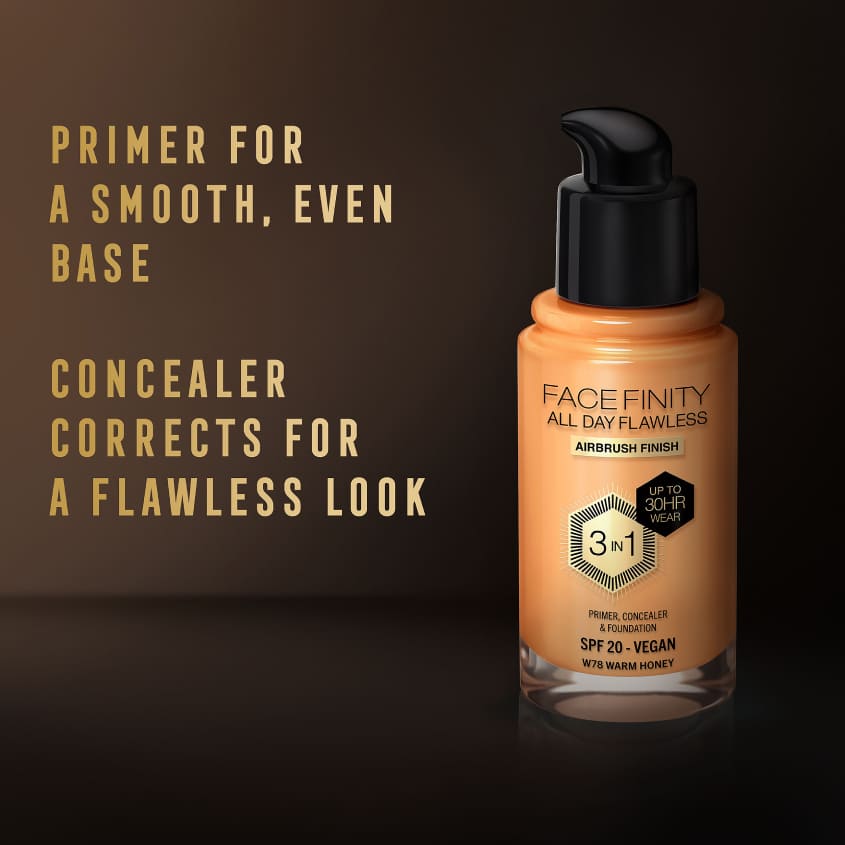 كريم أساس Facefinity All Day Flawless 3 في 1