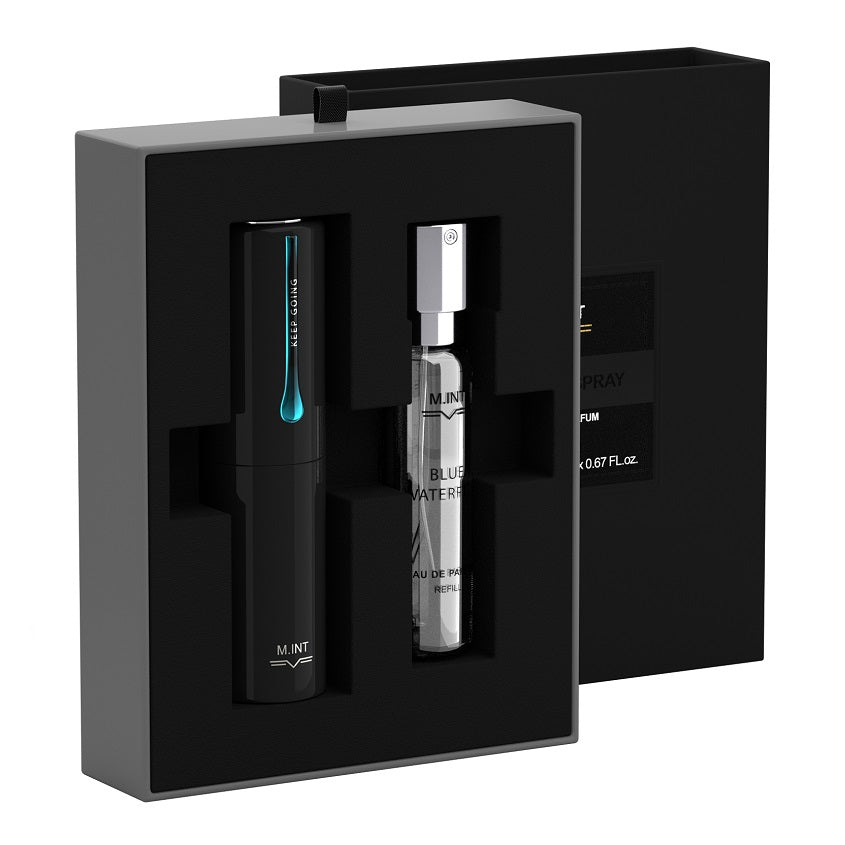 M.INT BLUE WATERFALL SET (EDP 2*20 ML+ATOMAISER) – buy online