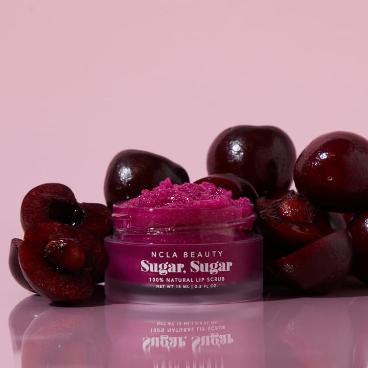 NCLA BEAUTY SUGAR SUGAR BLACK CHERRY LIP SCRUB 15ML