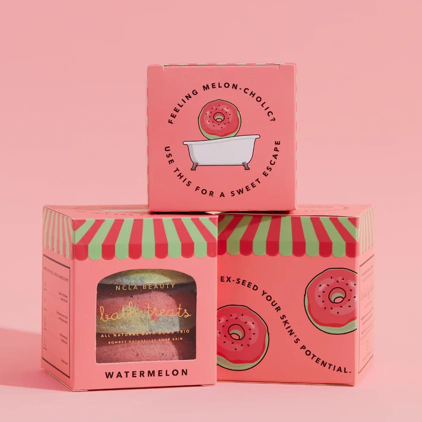 Watermelon Bath Treats Bath Bomb Trio