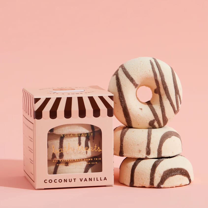 Coconut Vanilla Bath Treats Bath Bomb Trio