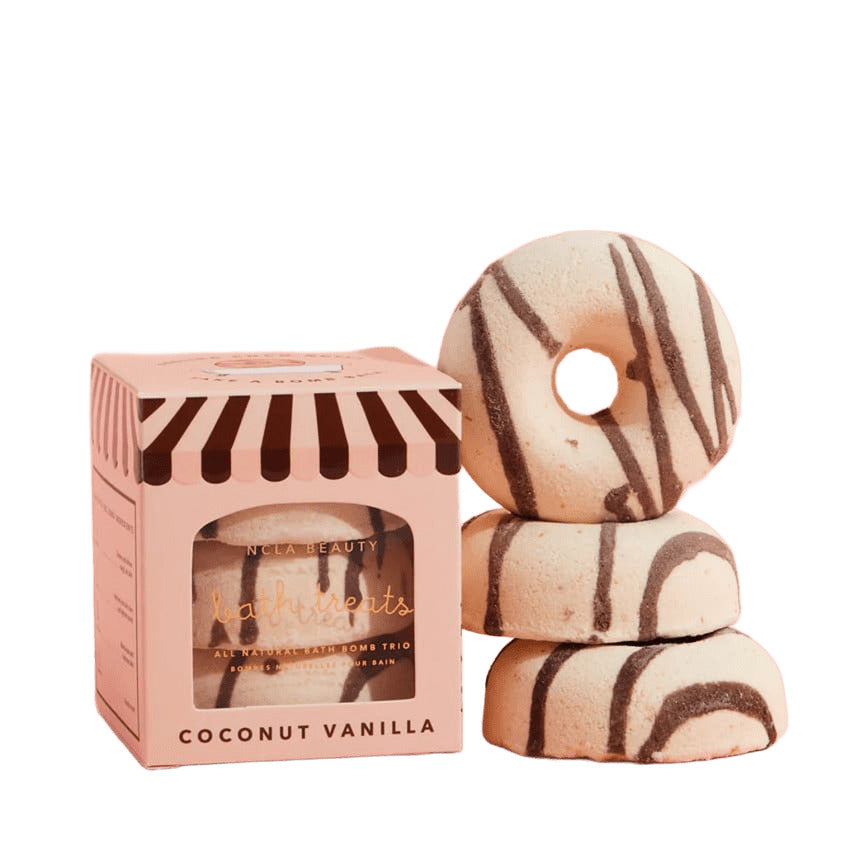 Coconut Vanilla Bath Treats Bath Bomb Trio