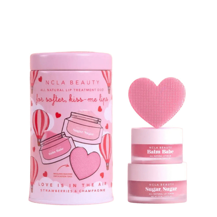 NCLA BEAUTY LOVE IS IN THE AIR LIP CARE SET + LIP SCRUBBER