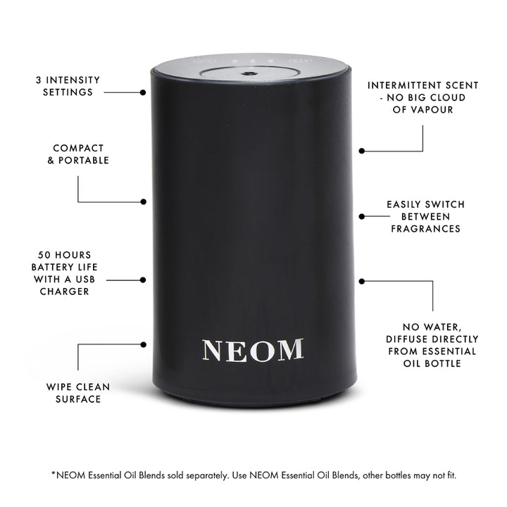 Wellbeing Pod Mini - Essential Oil Diffuser Black
