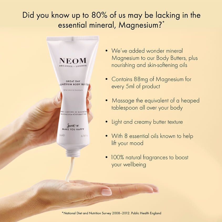 NEOM ORGANICS زبدة الجسم المغنيسيوم رائحة رائعة ليومك لتجعلك سعيدًا – صورة 5