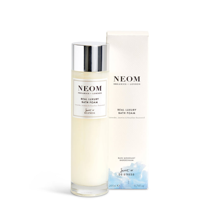 NEOM ORGANICS رغوة الاستحمام برائحة فاخرة حقيقية لتخفيف التوتر – توصيل مجاني