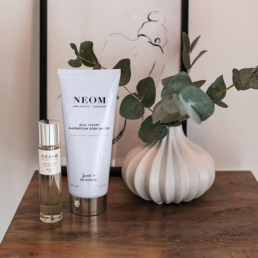 NEOM ORGANICS زبدة الجسم المغنيسيوم برائحة فاخرة حقيقية لتخفيف التوتر – متجر إلكتروني