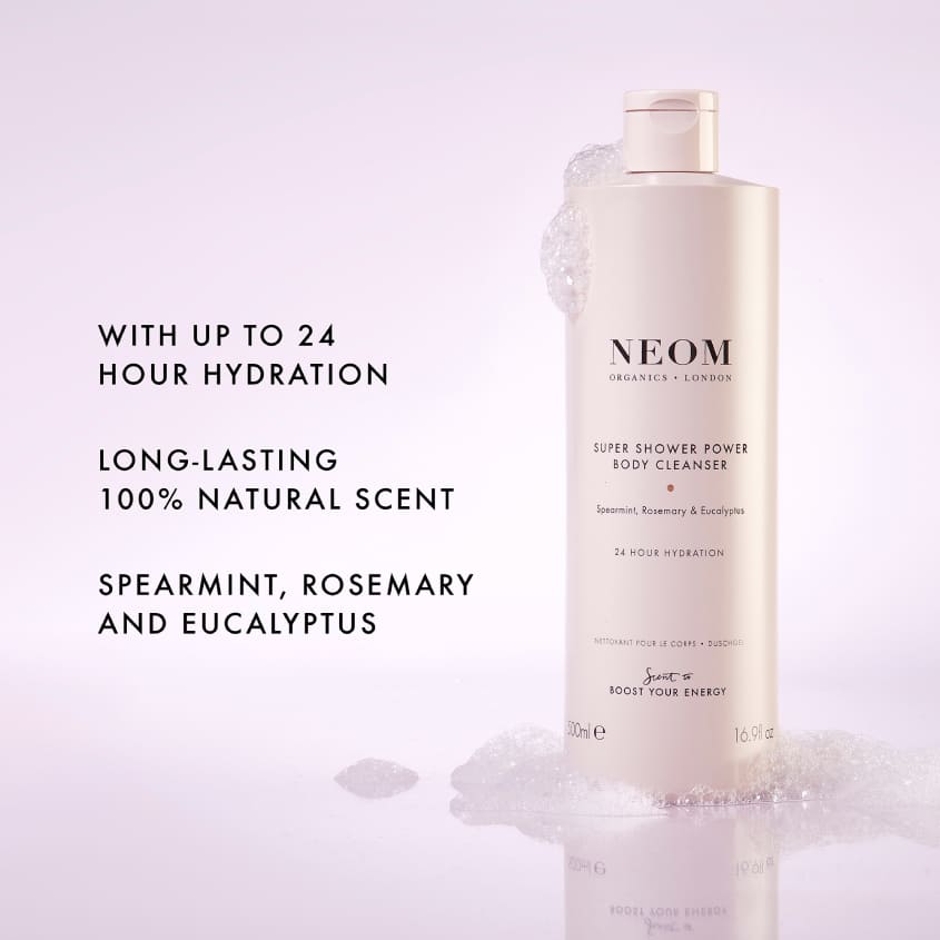 NEOM ORGANICS منظف ​​الجسم سوبر شاور باور ذو رائحة عطرية لتعزيز طاقتك – شراء أونلاين