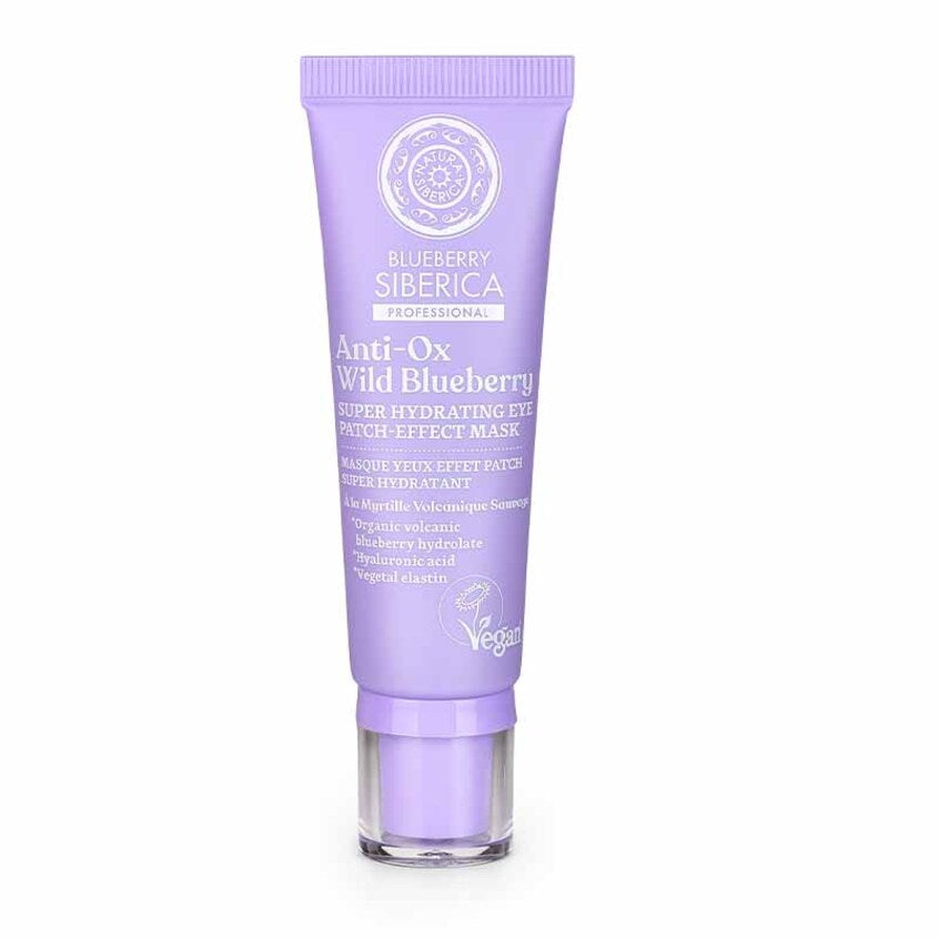 NATURA SIBERICA ANTI-OX WILD BLUEBERRY. SUPER HYDRATING EYE PATCH-EFFECT MASK, 30 ML