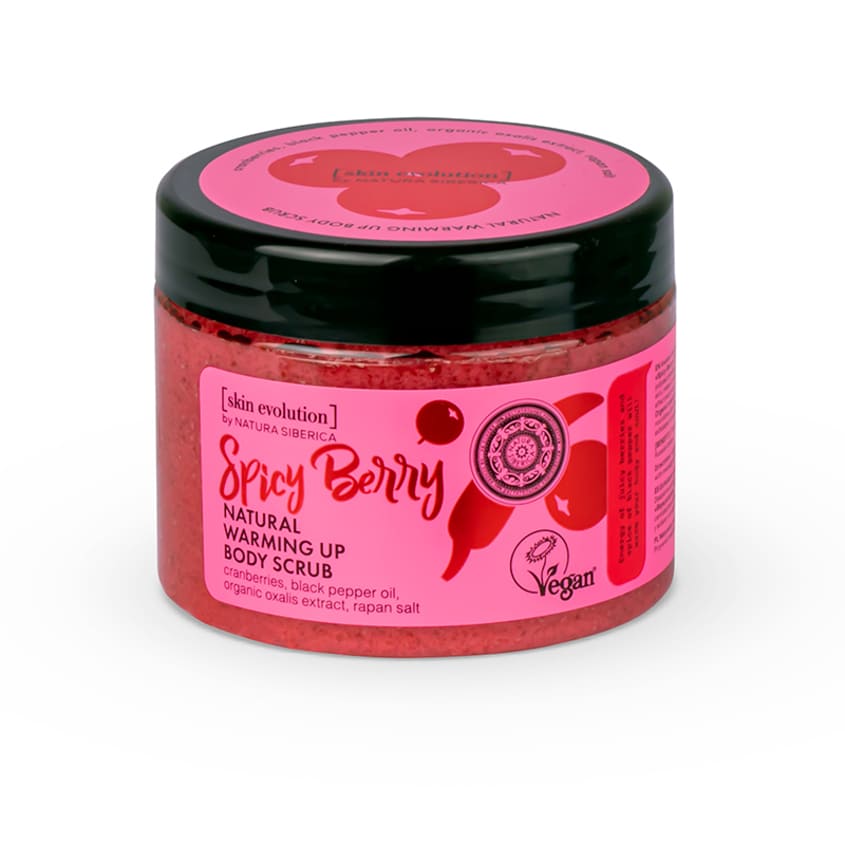 Skin Evolution Natural Warming Up Body Scrub Spicy Berry