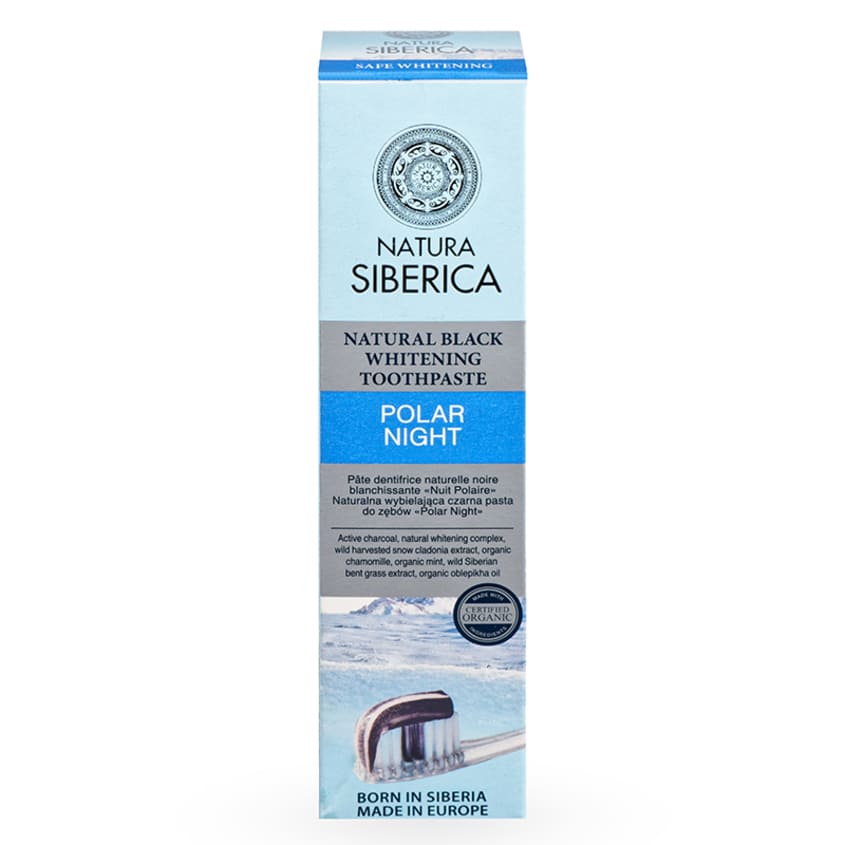 NATURA SIBERICA ناتورا سيبيريكا معجون أسنان مبيض طبيعي أسود بولار نايت، 100 جرام – شراء أونلاين