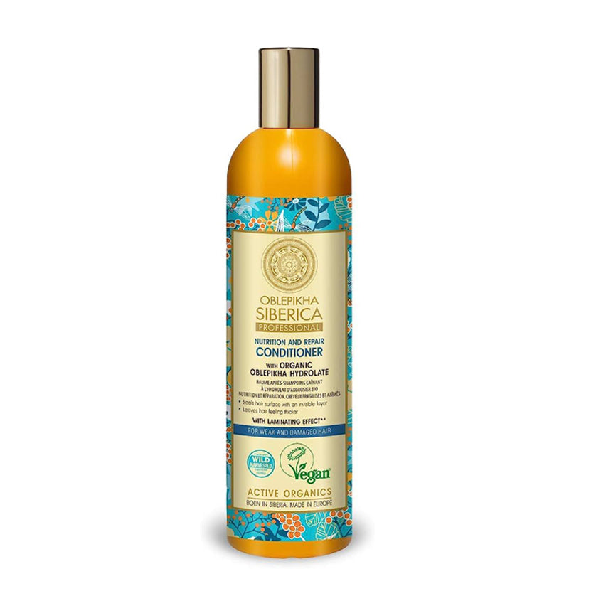 NATURA SIBERICA CONDITIONER ORGANIC OBLEPIKHA HYDROLATE FOR NORMAL AND OILY HAIR 400 ML