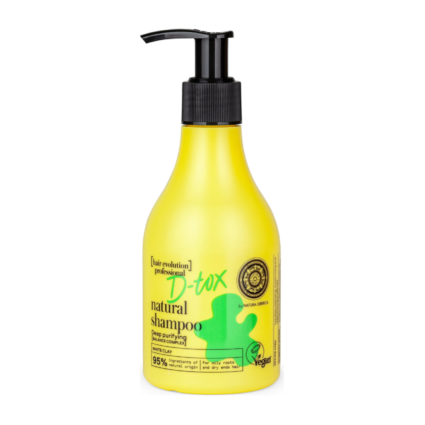 NATURA SIBERICA HAIR EVOLUTION NATURAL SHAMPOO D-TOX DEEP PURIFYING, 245 ML