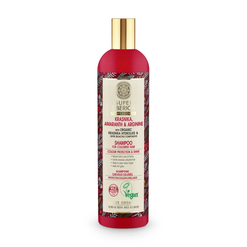 Super Siberica Krasnika, Amaranth And Arginine Shampoo For Coloured Hair