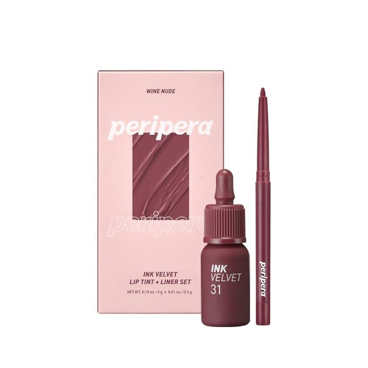Korean products – INK VELVET AND LIP LINER SET 002 WINE NUDE 4,3G