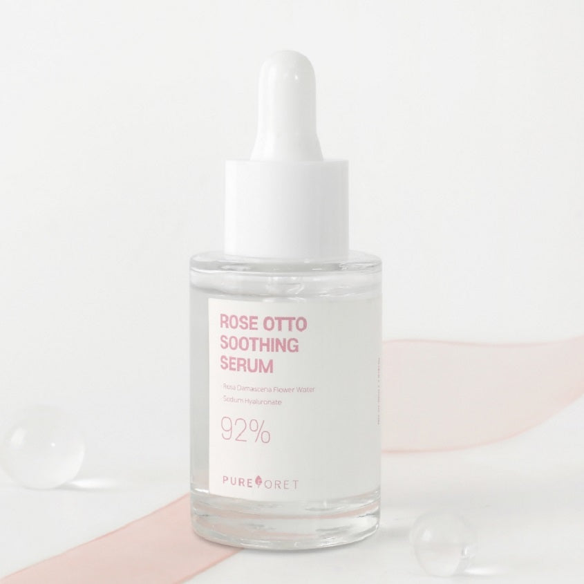 PUREFORET بيورفوريت: سيروم مهدئ بخلاصة ورد دمشق Rose Otto Soothing Serum، 30 مل – صورة 5