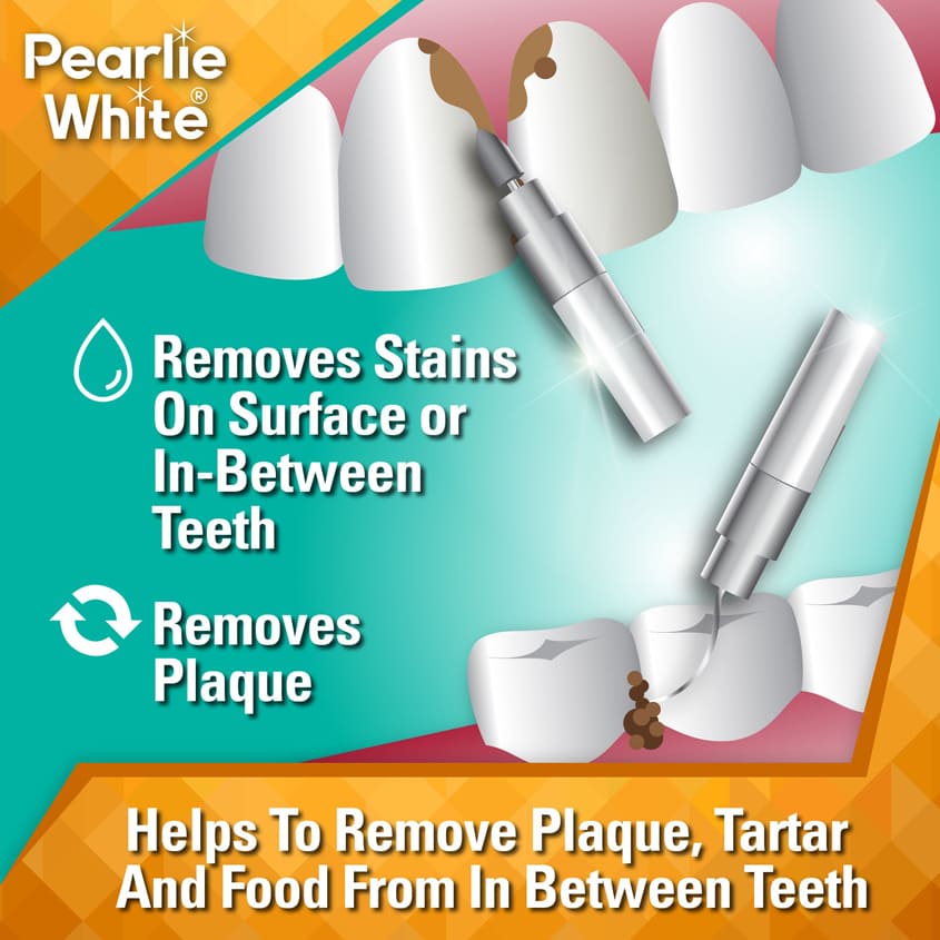 PEARLIE WHITE بيرلي وايت - مزيل بقع الأسنان والبلاك - عبوة سفر مزدوجة – صورة 6