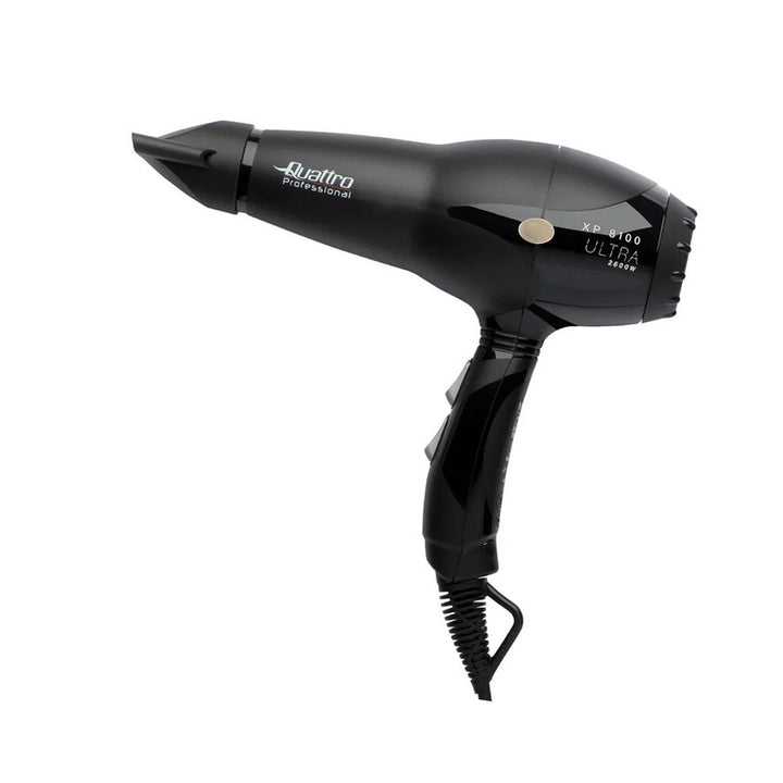 Halloween Sale – Quattro Professional XP 8100 ULTRA 2600W Black Hair Dryer
